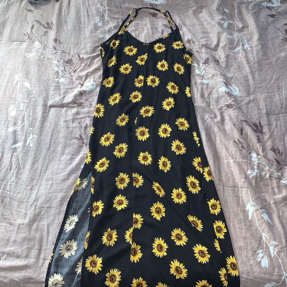 Sunflower maxi dress